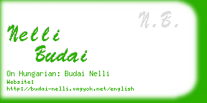 nelli budai business card